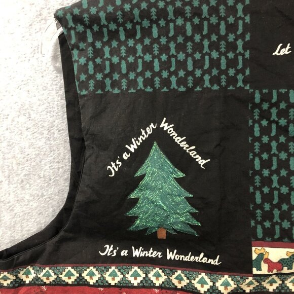 Ugly Christmas Vest homemade "Its A Winter Wonderland" Size M **NOT A SWEATER** - Picture 6 of 9
